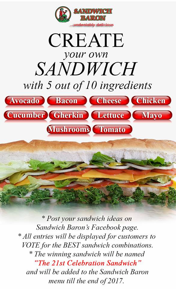 Create Your Own Masterpiece Sandwich