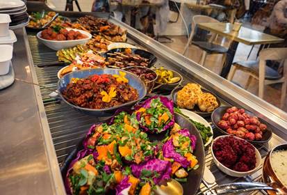 Gourmet to go at the New Naked Kitchen & Coffee Bar