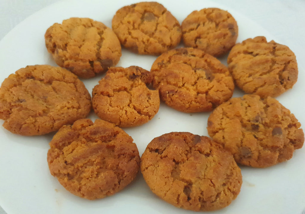 Easy 3 Ingredient Peanut Butter Cookies made with an Air Fryer