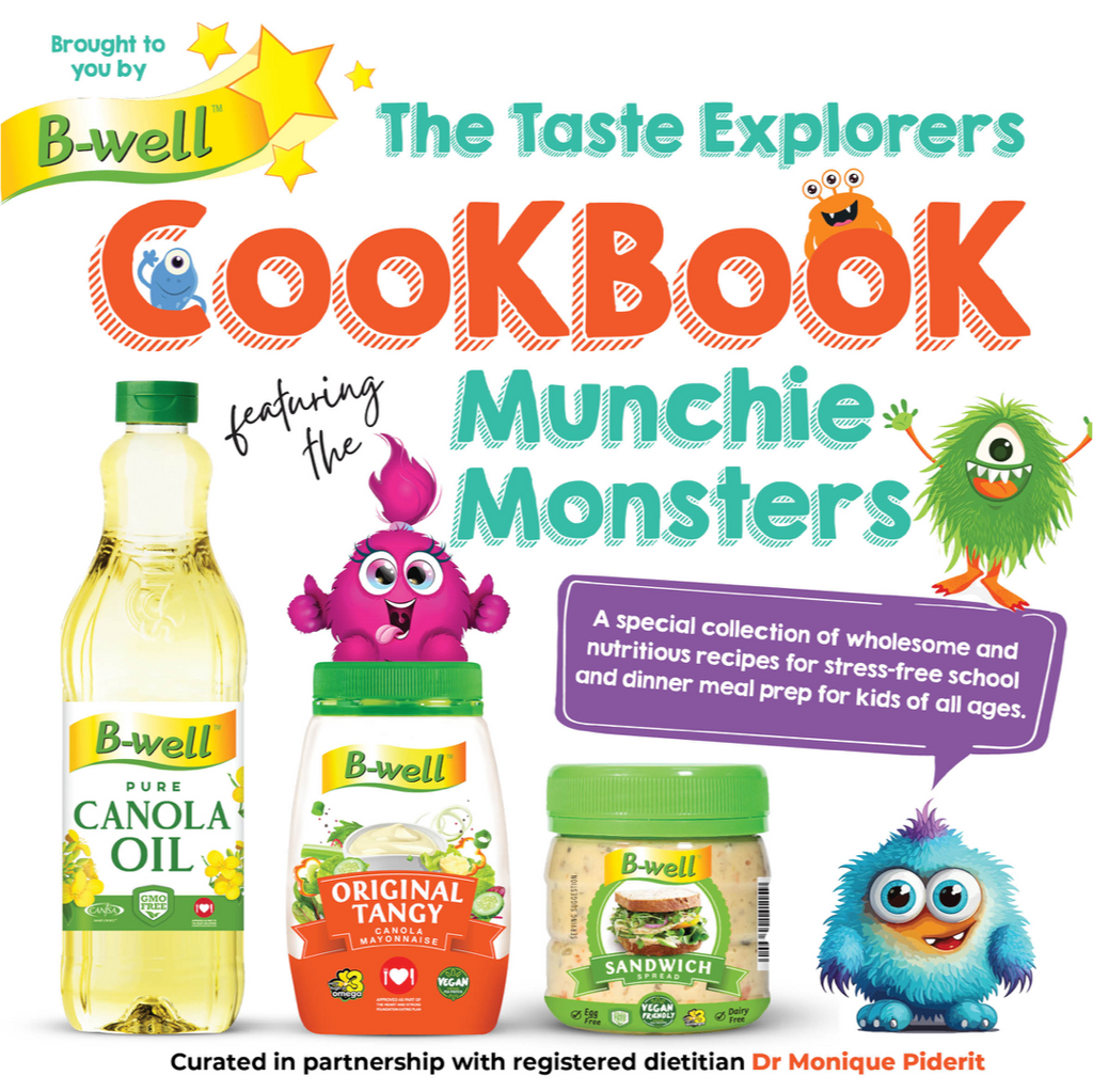iloveza.com B-well Launches Exciting, Free Back-To-School Cookbook Packed with over 25 Nutritious Recipes The Taste Explorers Cookbook Munchie Monsters Canola Oil Mayonnaise Sandwich Spread