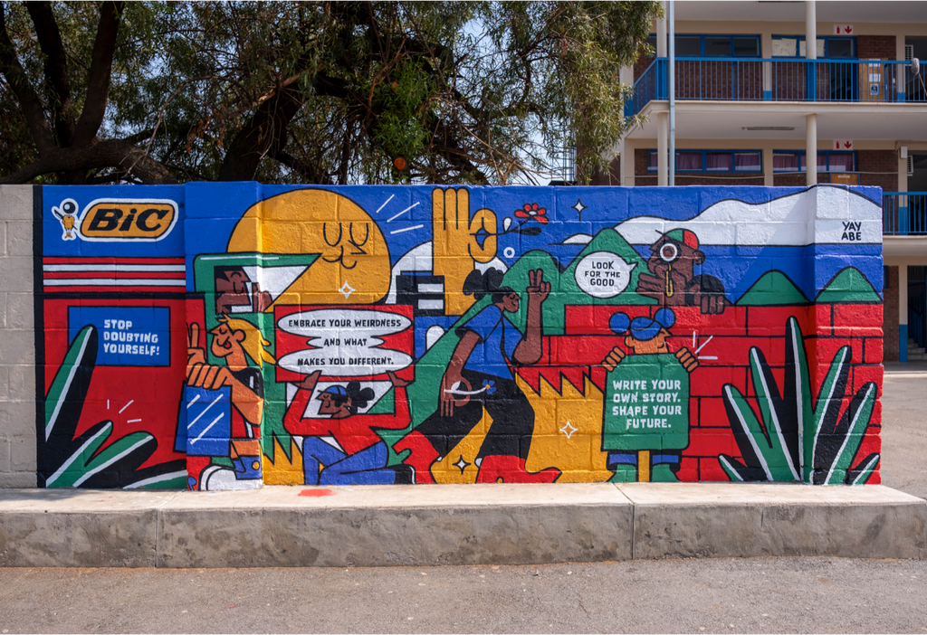 BIC unveils inspiring mural at Eastleigh Primary