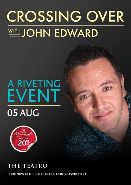 For ONE NIGHT ONLY! Psychic Medium John Edward Will Return to Johannesburg