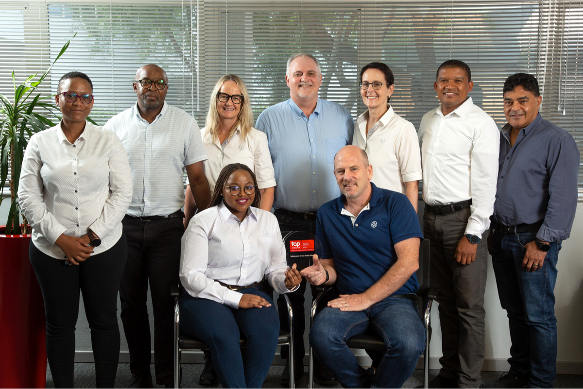 Johan Ranch Volkswagen Group South Africa honoured as Top Employer for 12th year i ...