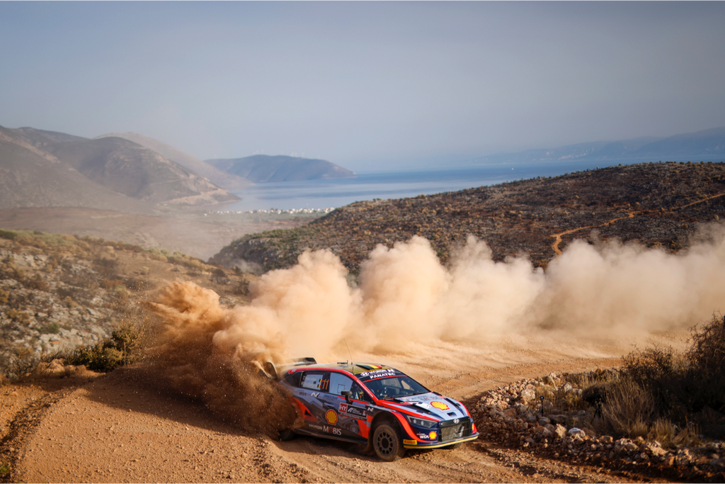 Hyundai going for gold, and full podium again, at Acropolis Rally