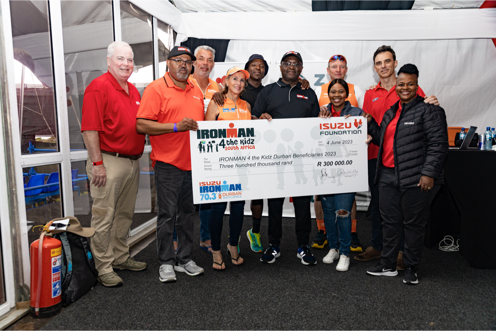 The ISUZU Foundation donates R300 000 to the IRONMAN 4 the Kidz Charity