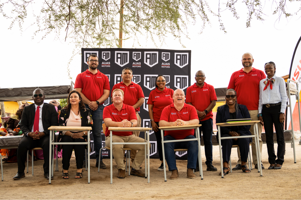 ISUZU Foundation hands over 100 school desks and chairs to Elias Amxab Combined School in Namibia