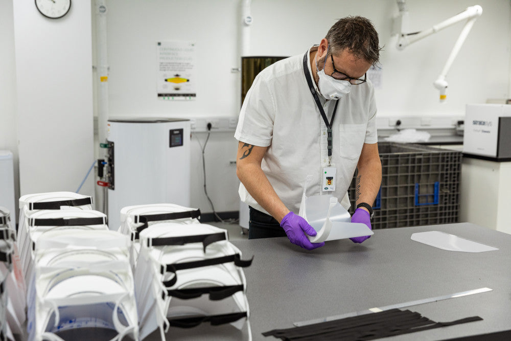 3D-printed protective visors for NHS staff on the coronavirus frontline