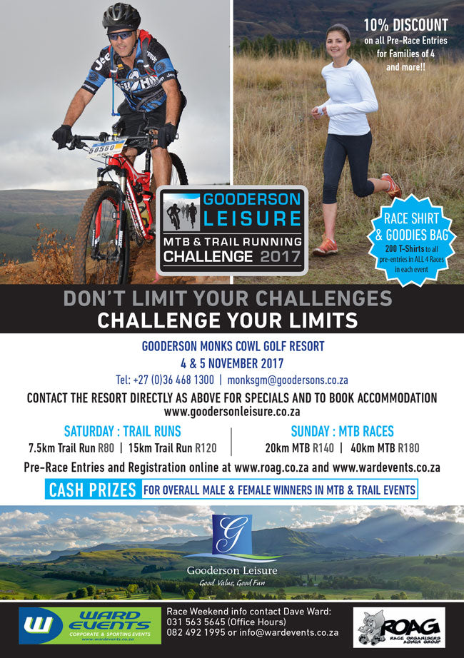 Gooderson Leisure MTB & Trail Running Challenge 2017
