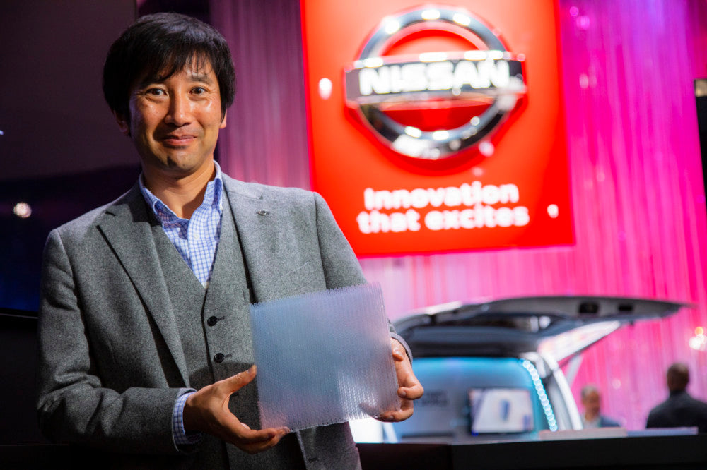 Nissan shows new, lightweight noise-reducing technology at CES