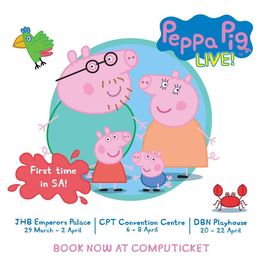 Kiddies entertainment phenomenon Peppa Pig Live in SA to tour next year