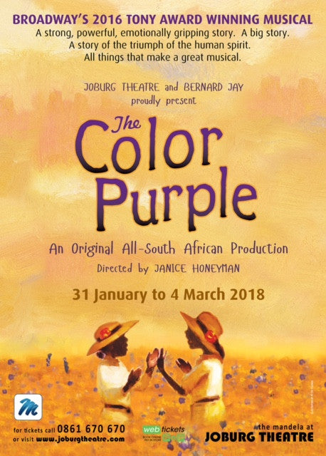 The South African Première Production of The Color Purple changes Dates and Venue