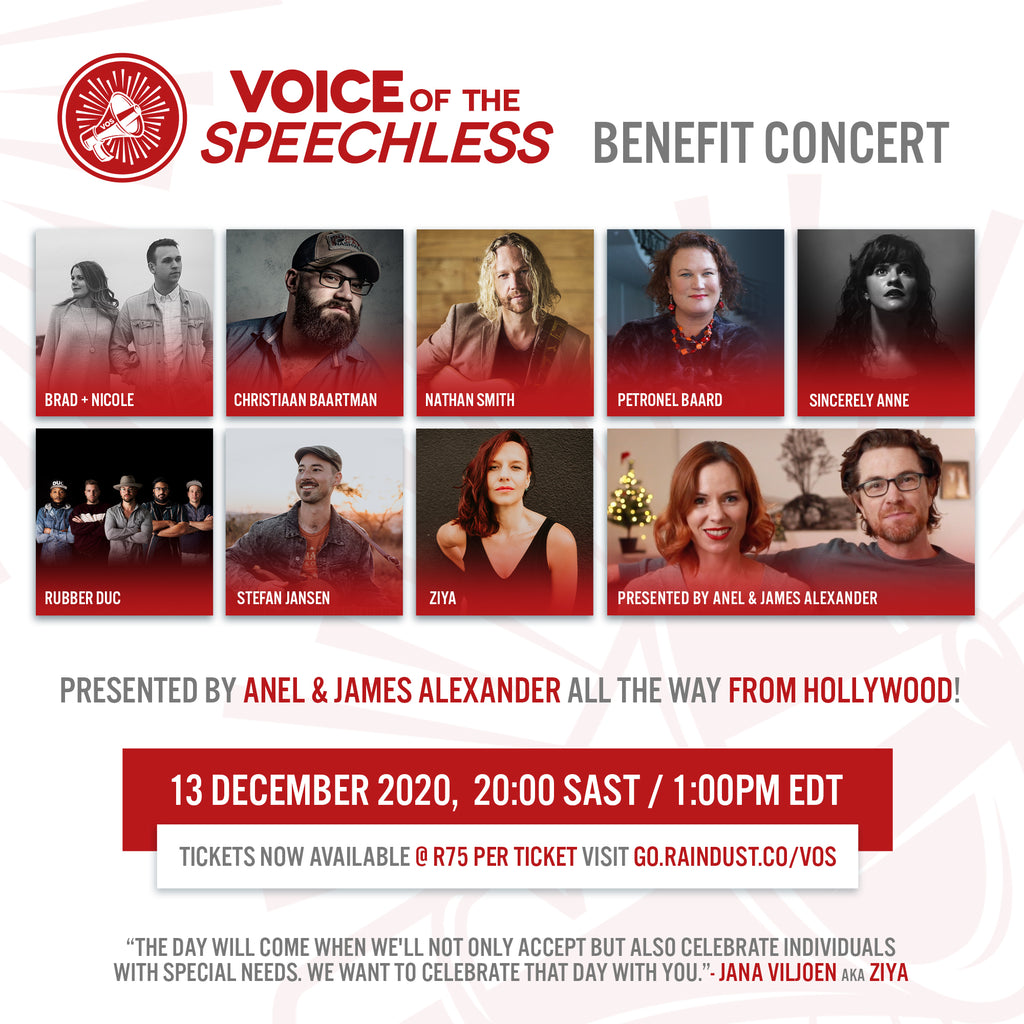 Local & International Artists Come Together to Support Voice of the Speechless Project with Special Online Benefit Concert Hosted by Anel & James Alexander all the way from Hollywood
