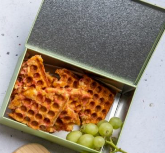 Cheesy Polony Waffles