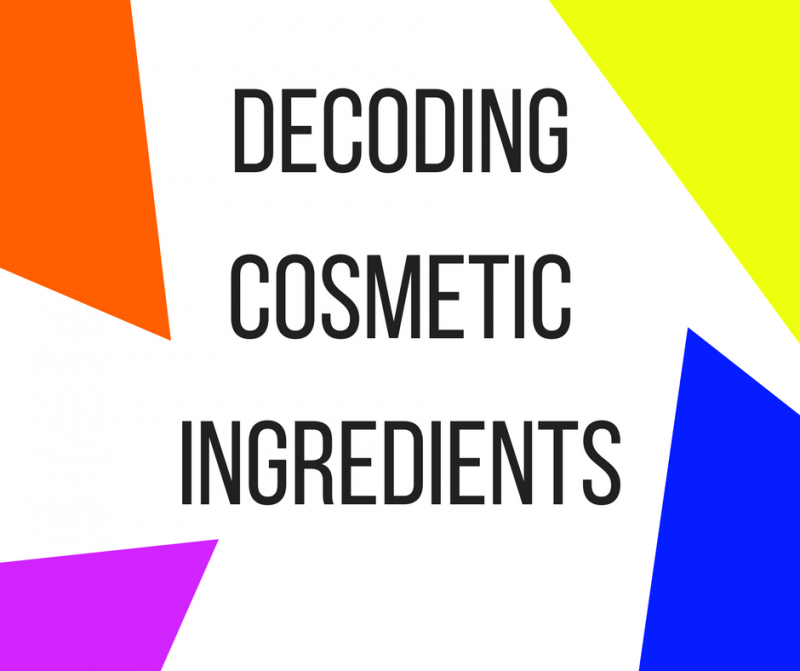 Decoding Cosmetic Ingredients