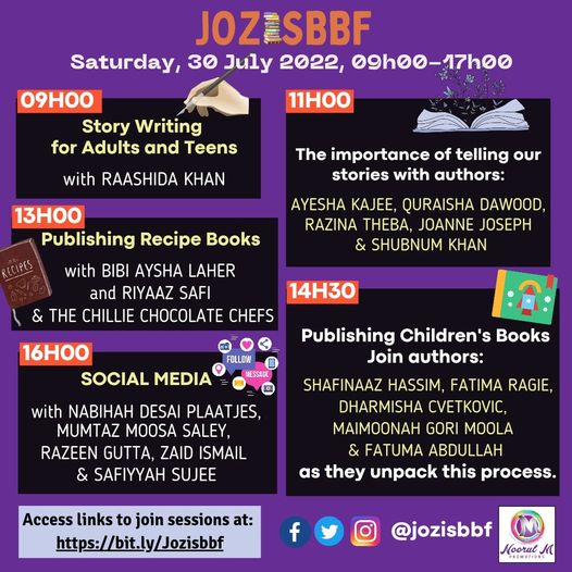 Join Jozi's Books and Blogs Festival 2022 Online #JozisBBF2022