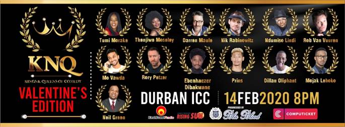Love to laugh with Kings & Queens of Comedy - Durban Valentine's Day Edition