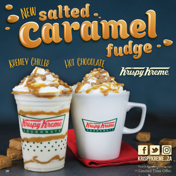 Krispy Kreme South Africa launches a delicious range of Salted Caramel Fudge Beverages