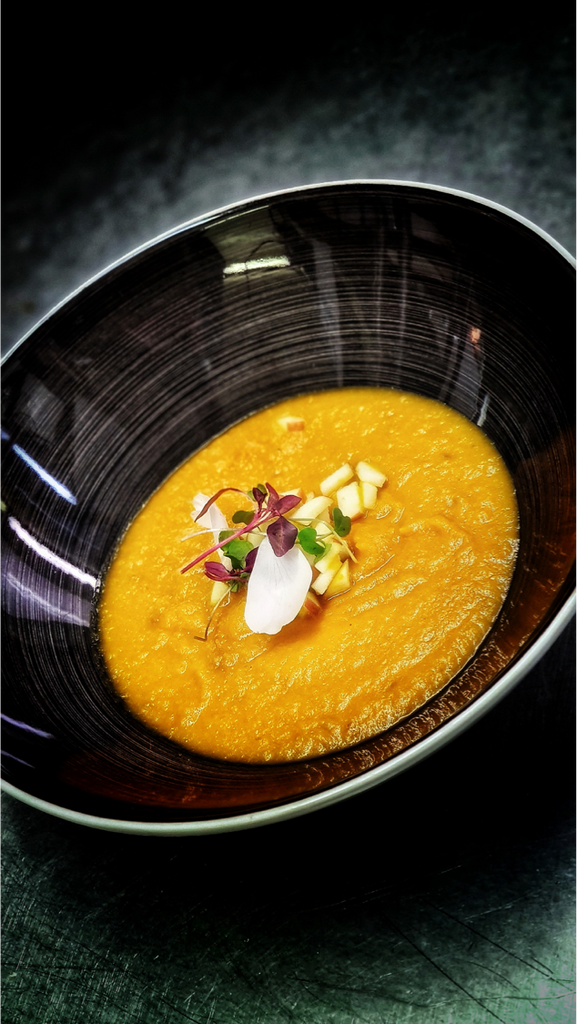Tomato and Apple Soup by Theo Mannie