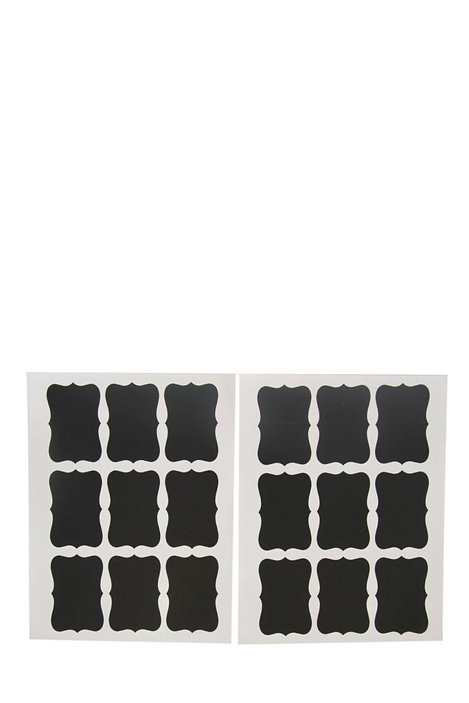 Pack of 18 Vinyl Chalkboard Labels - iloveza.com