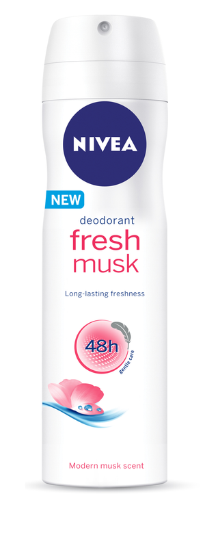NIVEA Fresh Musk Deodorant Spray (1 x 150ML) - iloveza.com