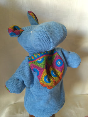 SA Softies - Blue Hippo Puppet - iloveza.com