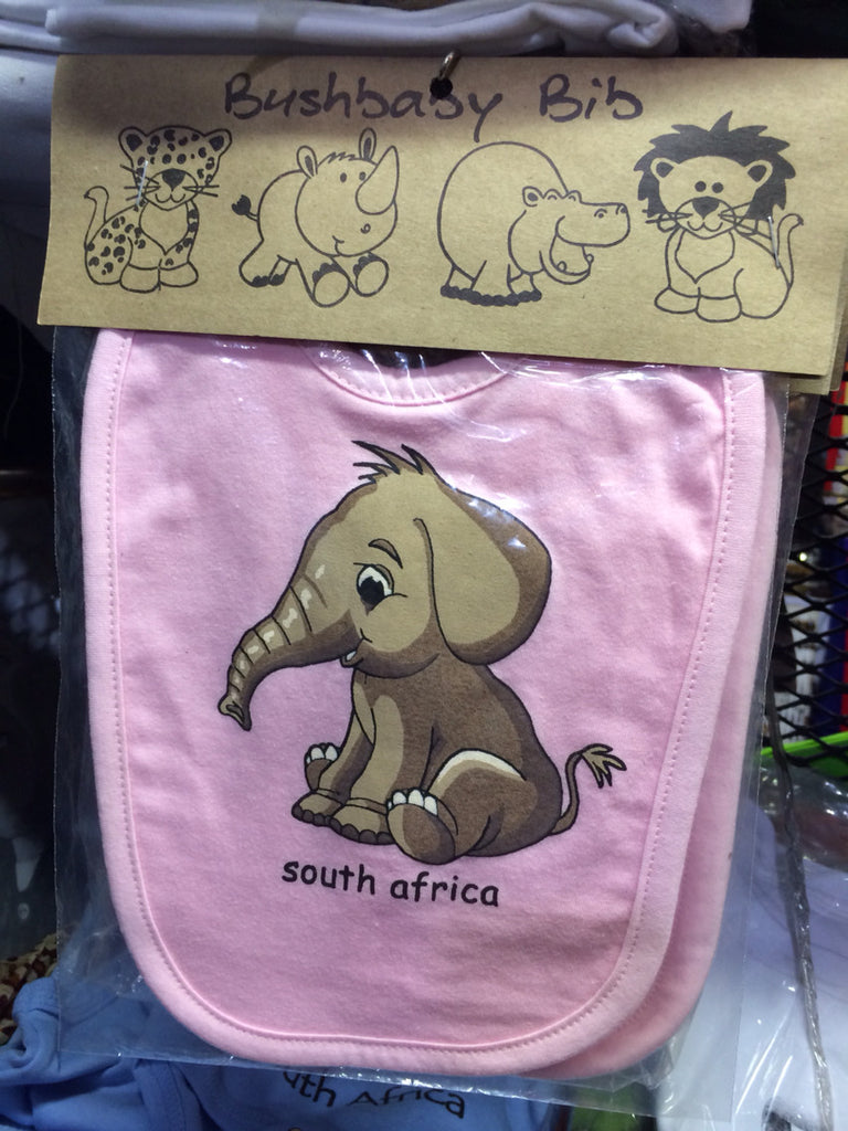 African Elephant Bib (Pink) - iloveza.com