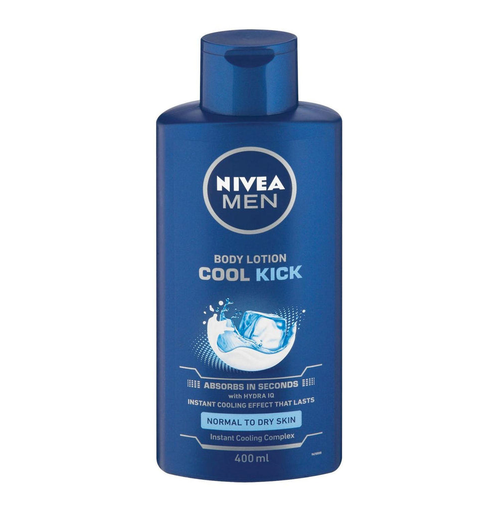 NIVEA Men Body Lotion Cool Kick (1 x 400ml) - iloveza.com