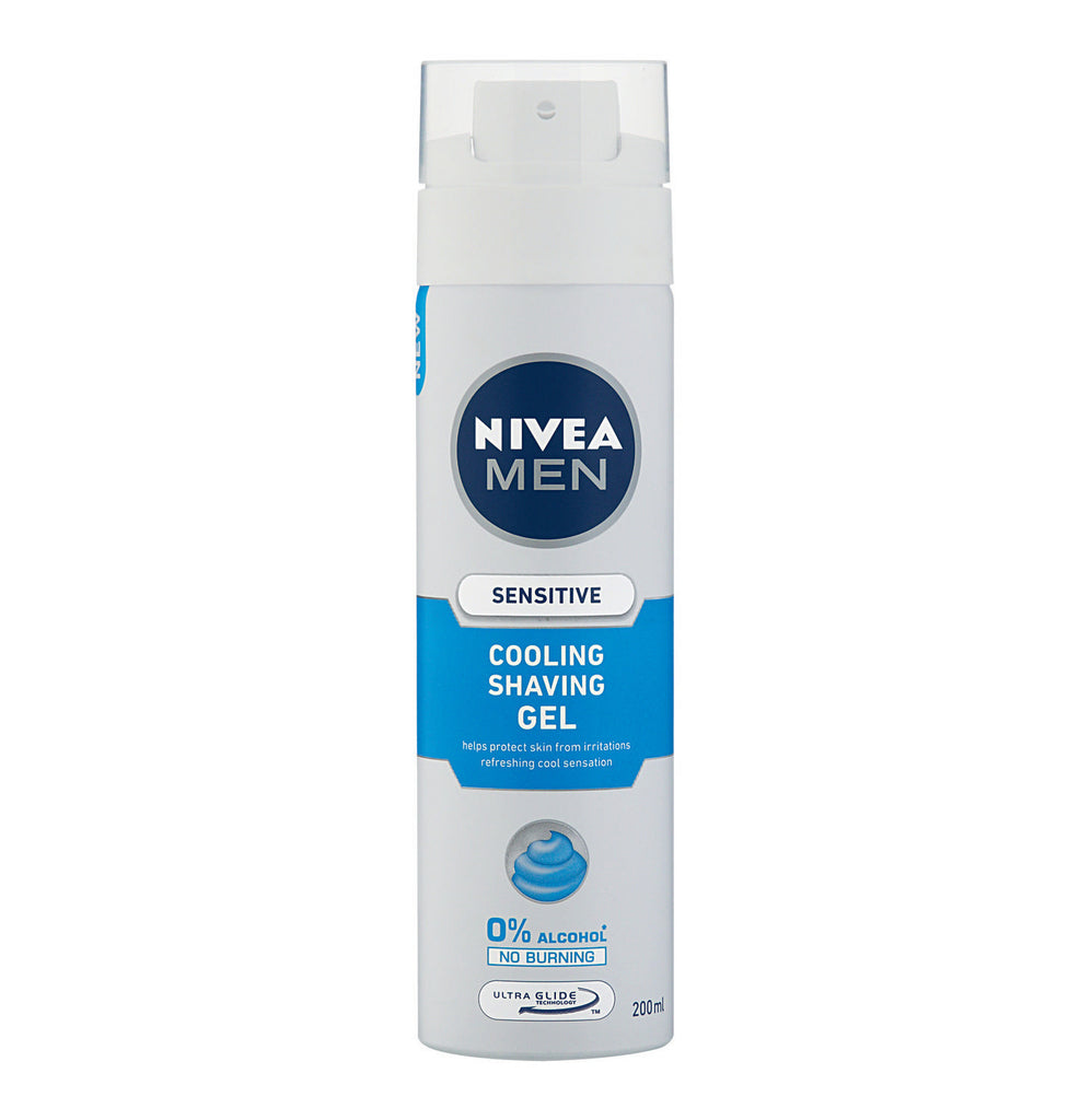 NIVEA Men Cooling Shaving Gel Sensitive (1 x 200ml) - iloveza.com