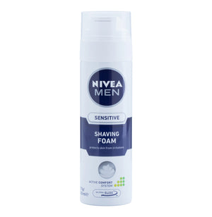 NIVEA Sensitive Shaving Foam (1 x 200ml) - iloveza.com