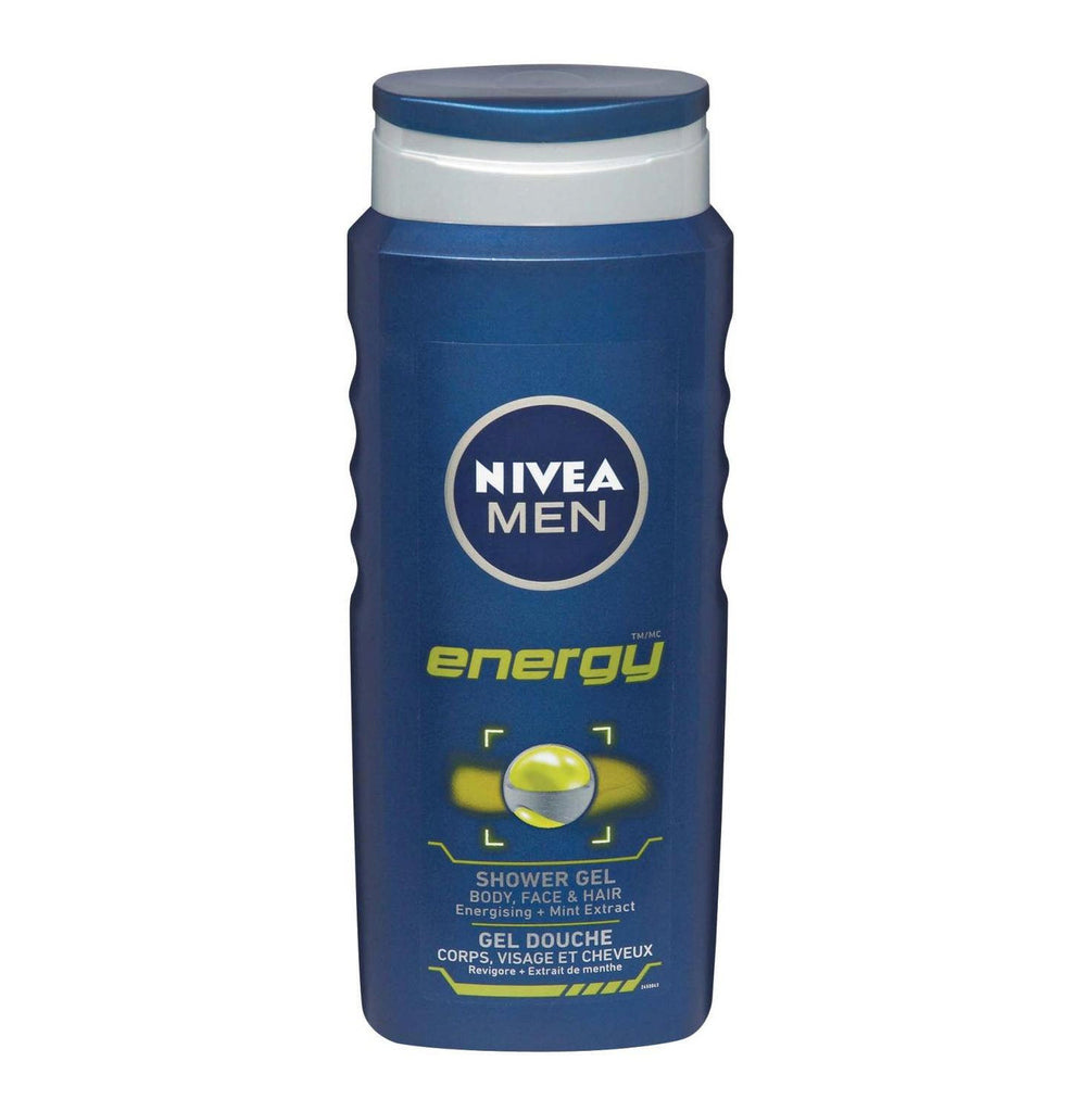 NIVEA Shower Gel Energy For Men (1 x 500ML) - iloveza.com