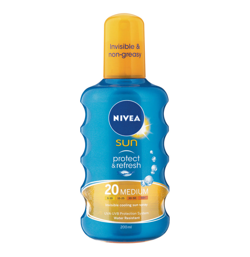 NIVEA Sun Invisble Spray SPF20 (1 x 200ml) - iloveza.com
