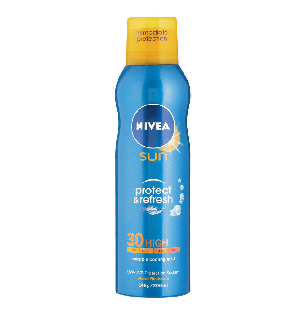 NIVEA Sun Invisible Cooling Mist SPF 30 (1 x 200ml) - iloveza.com