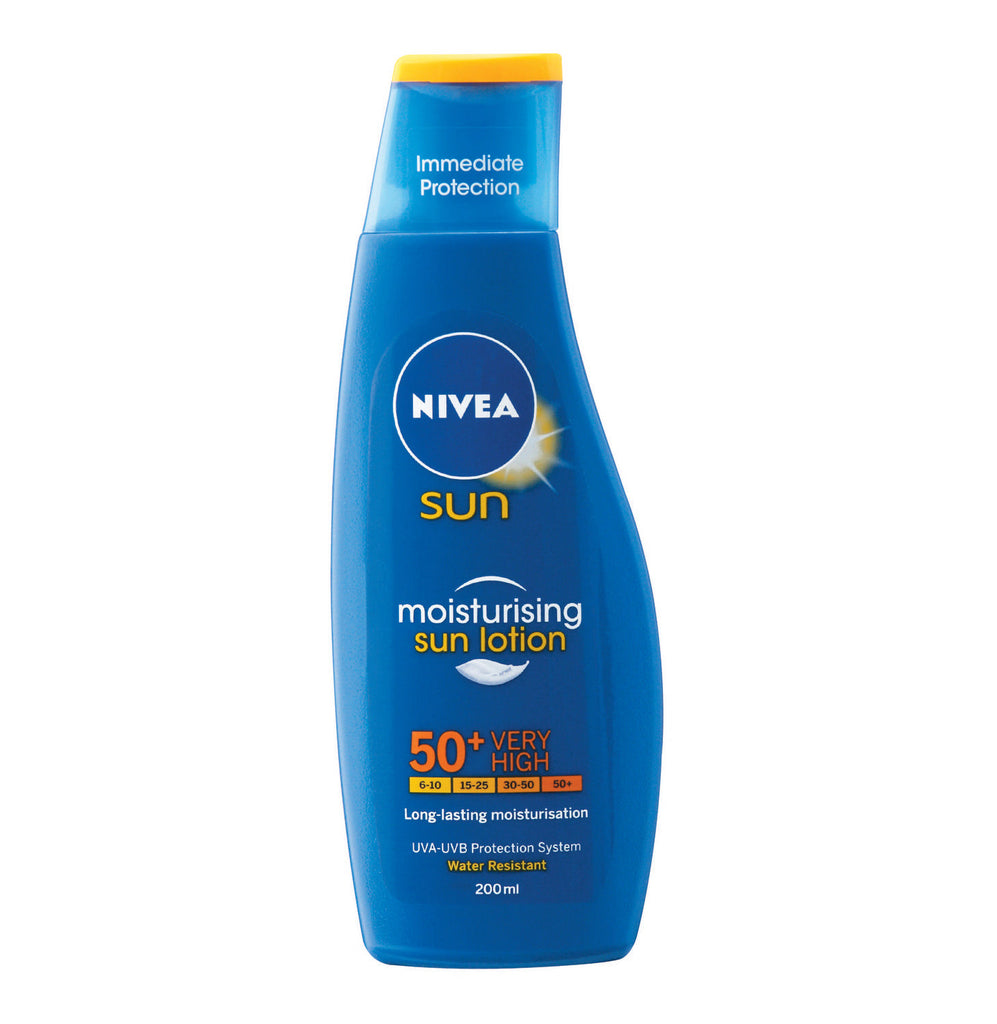 NIVEA Sun Lotion SPF50+ (1 x 200ml) - iloveza.com