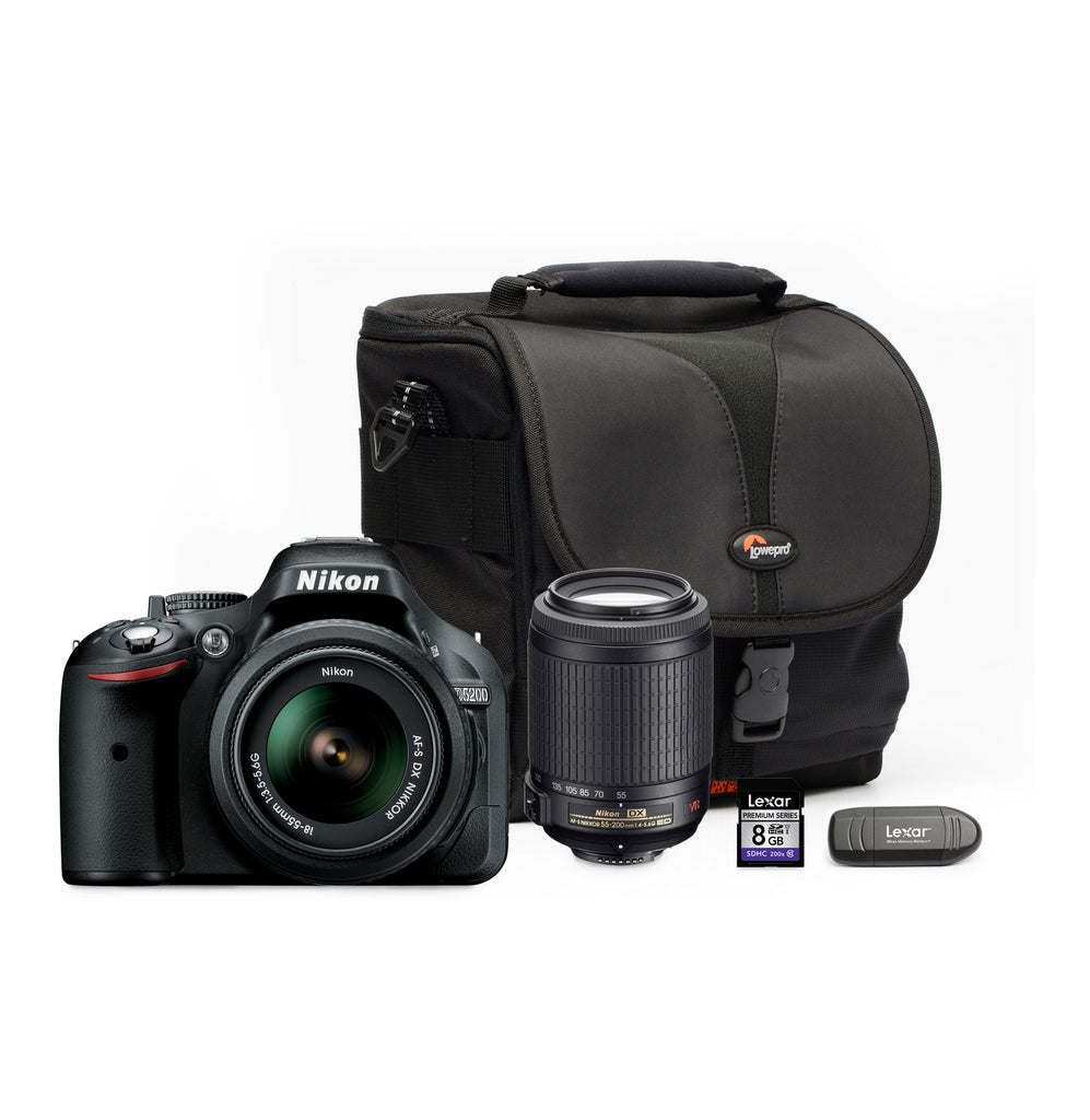 Nikon - D5200 DSLR Twin Lens Camera Bundle - iloveza.com