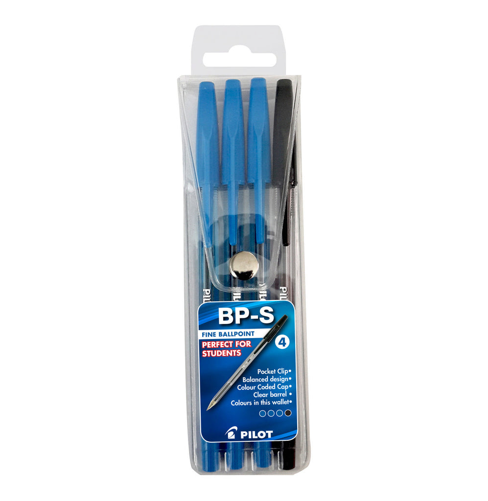 Pilot - 4 Pack BP-S Ballpoint Assorted - iloveza.com