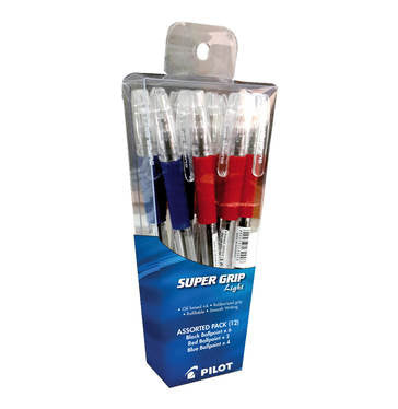 Pilot - Super Grip Ballpoint Pen 12 Pack Assorted - iloveza.com