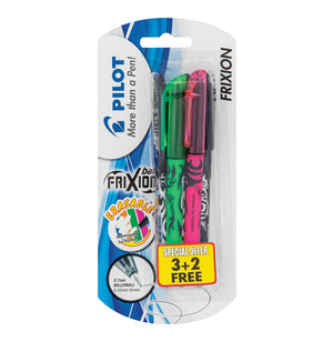 Pilot - Frixion Ballpoint Pen Assorted 3 pack (Green, Pink, Black) - iloveza.com
