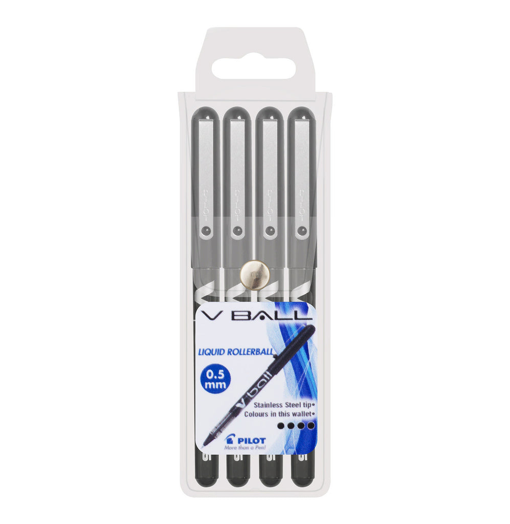Pilot - Vball Ballpoint Pen 4 Pack (Black) - iloveza.com
