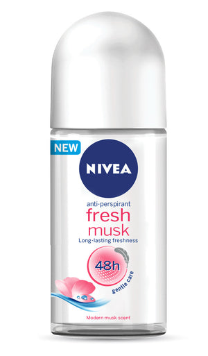 NIVEA Fresh Musk Deodorant Roll-on (1 x 50ML) - iloveza.com