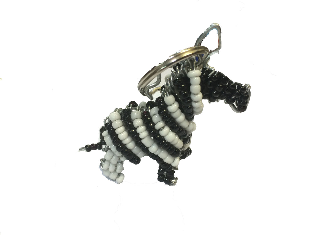 African Standing Key Ring - Zebra - iloveza.com
