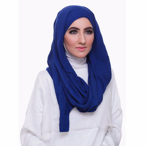 Pearl Daisy - Blue Textured Wing Hoojab - iloveza.com - 1