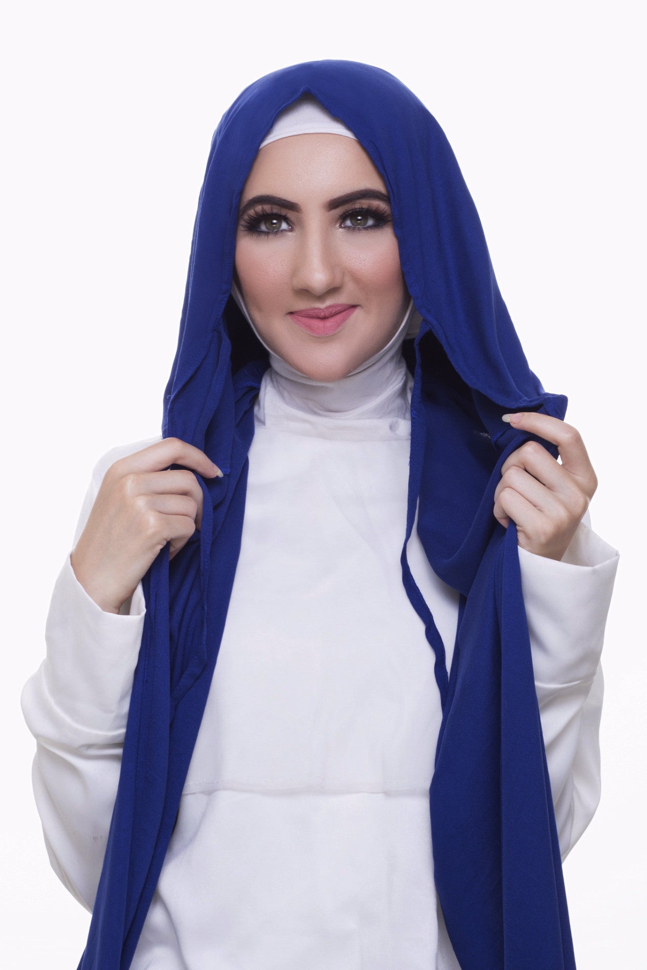 Pearl Daisy - Blue Textured Wing Hoojab - iloveza.com - 3