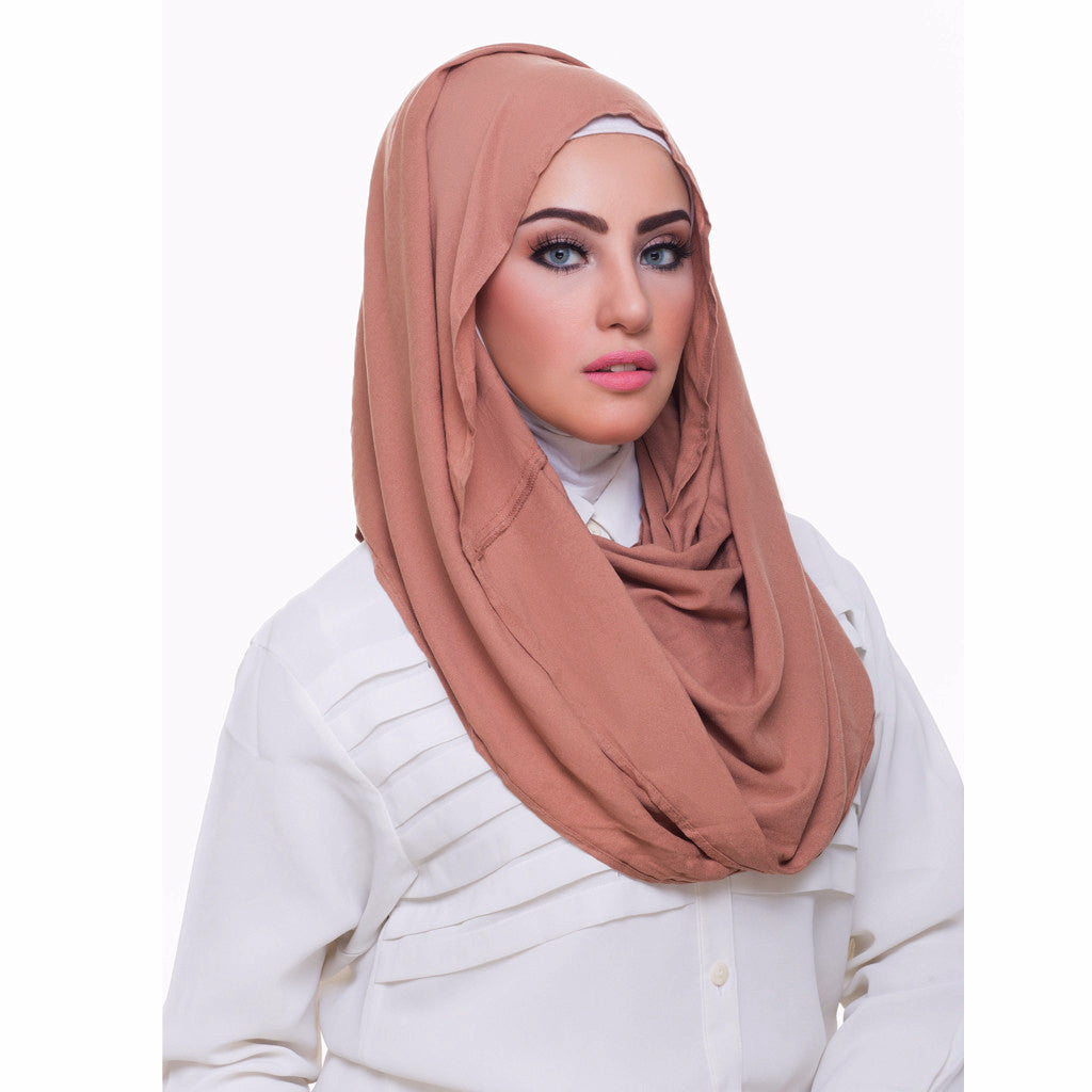 Pearl Daisy - Deer Textured Hi-Lo Hoojab - iloveza.com - 1