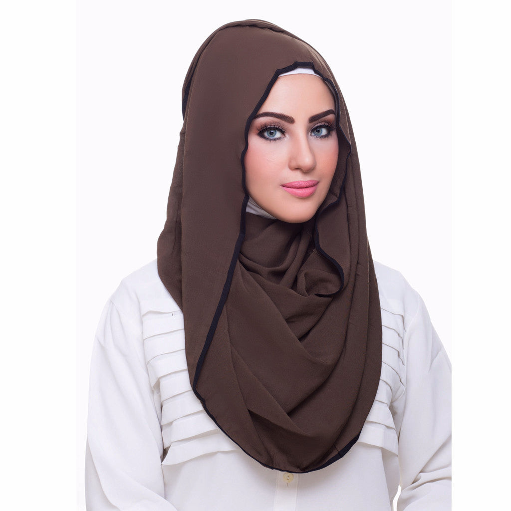 Pearl Daisy - Juniper Bordered Weightless Hi-Lo Hoojab - iloveza.com - 1