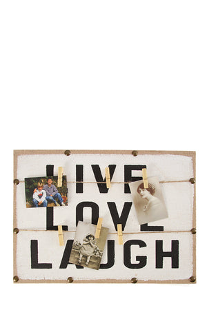 Live, Love, Laugh Memo Board - iloveza.com