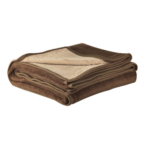 Sesli - Reversible Blanket (Cream and Coffee) - iloveza.com